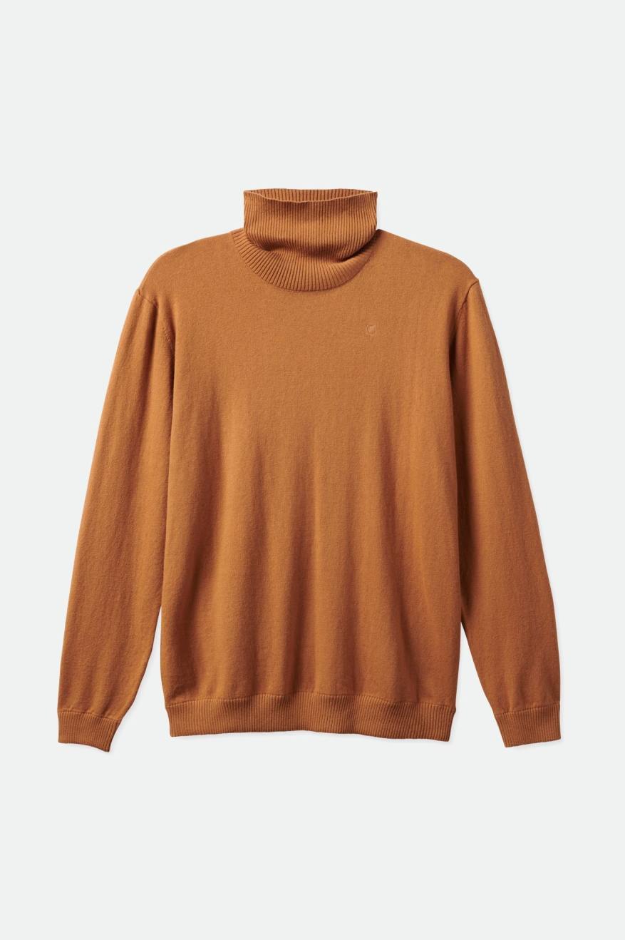 Brixton Reserve Cashmere L/S Turtleneck Gebreide Kleding Heren Bruin | 130869PWA