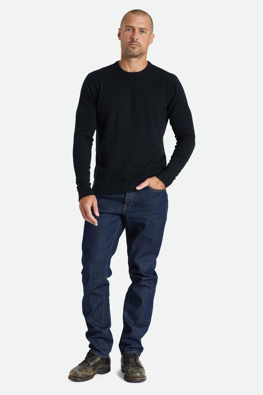 Brixton Reserve Cashmere Trui Gebreide Kleding Heren Zwart | 281079PMO