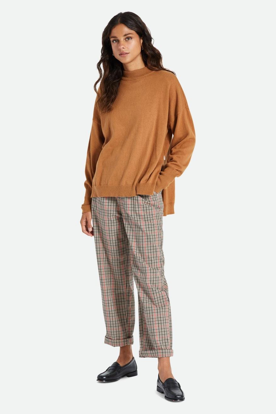 Brixton Reserve Oversized Cashmere Trui Topjes Dames Oranje | 269807TWE