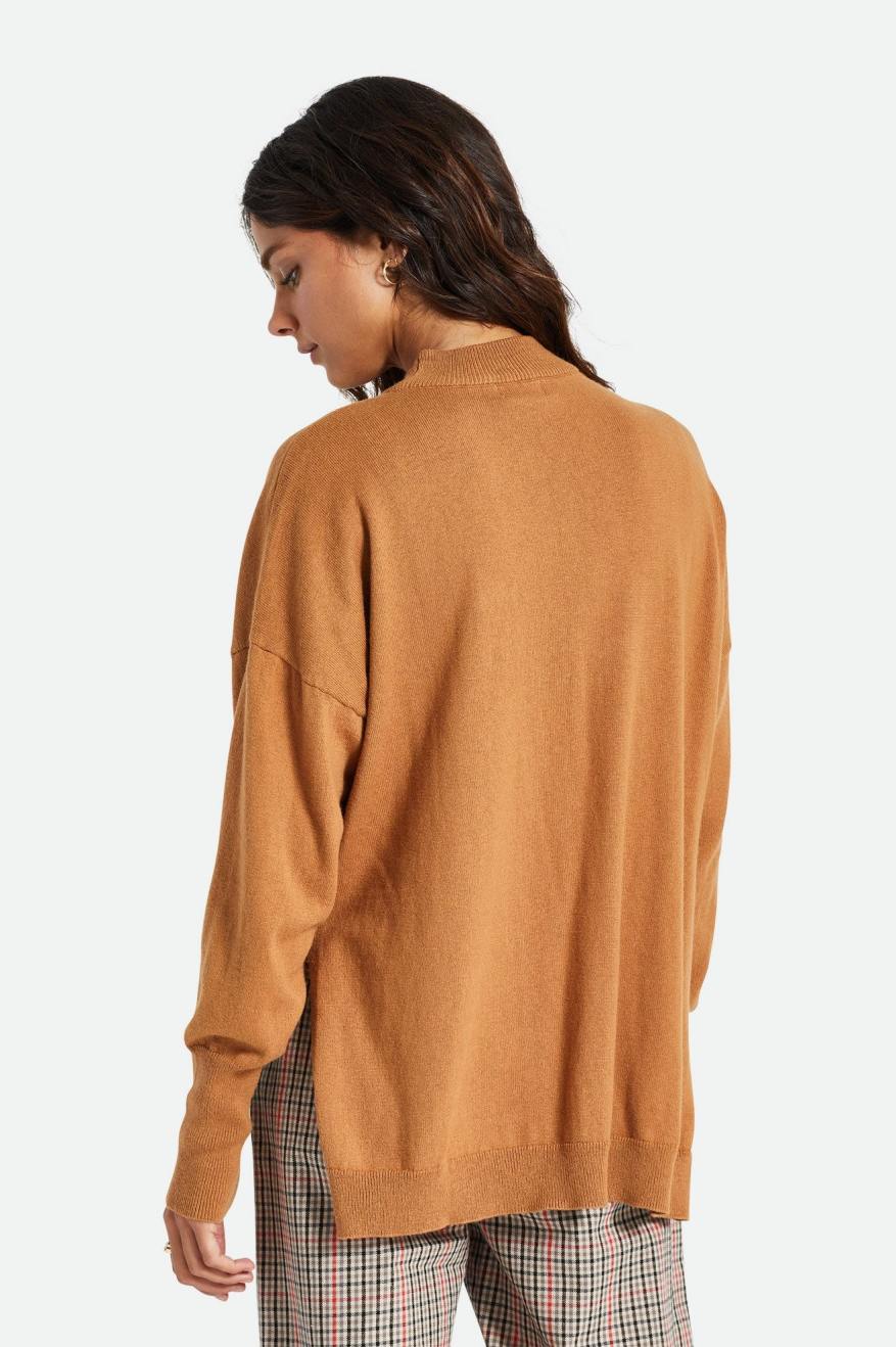 Brixton Reserve Oversized Cashmere Trui Topjes Dames Oranje | 269807TWE