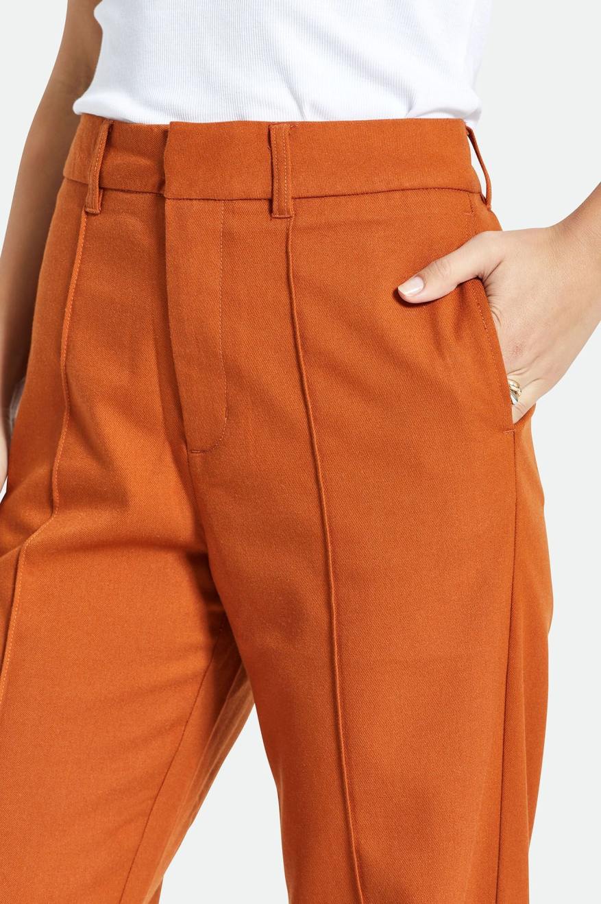 Brixton Retro Trouser Broek Dames Oranje | 843295NCH