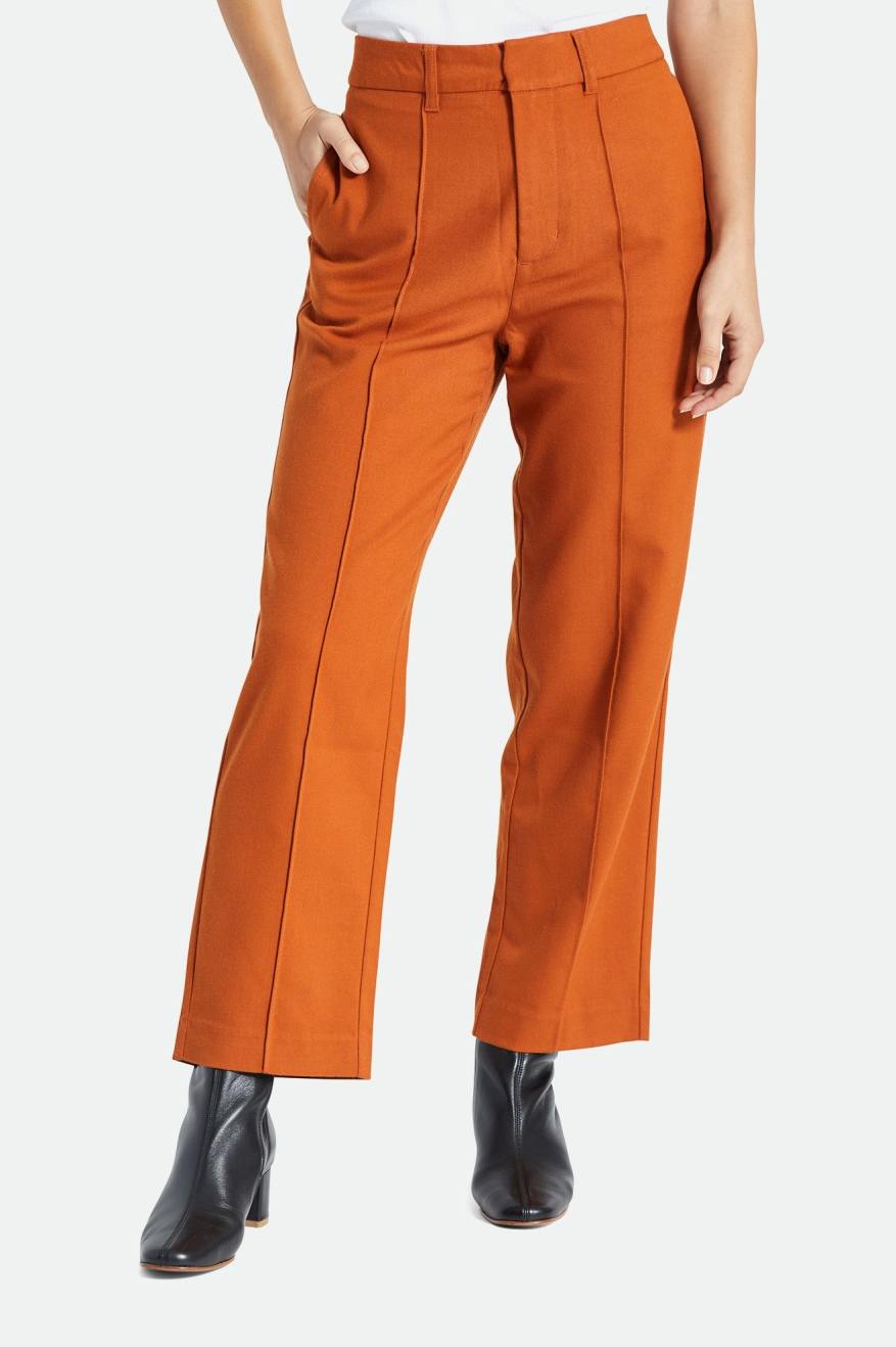 Brixton Retro Trouser Broek Dames Oranje | 843295NCH