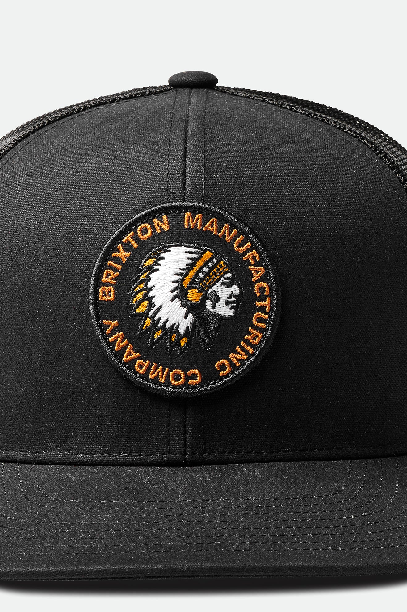 Brixton Rival Stamp NetPlus MP Trucker Hat Caps Heren Zwart | 360957IMQ