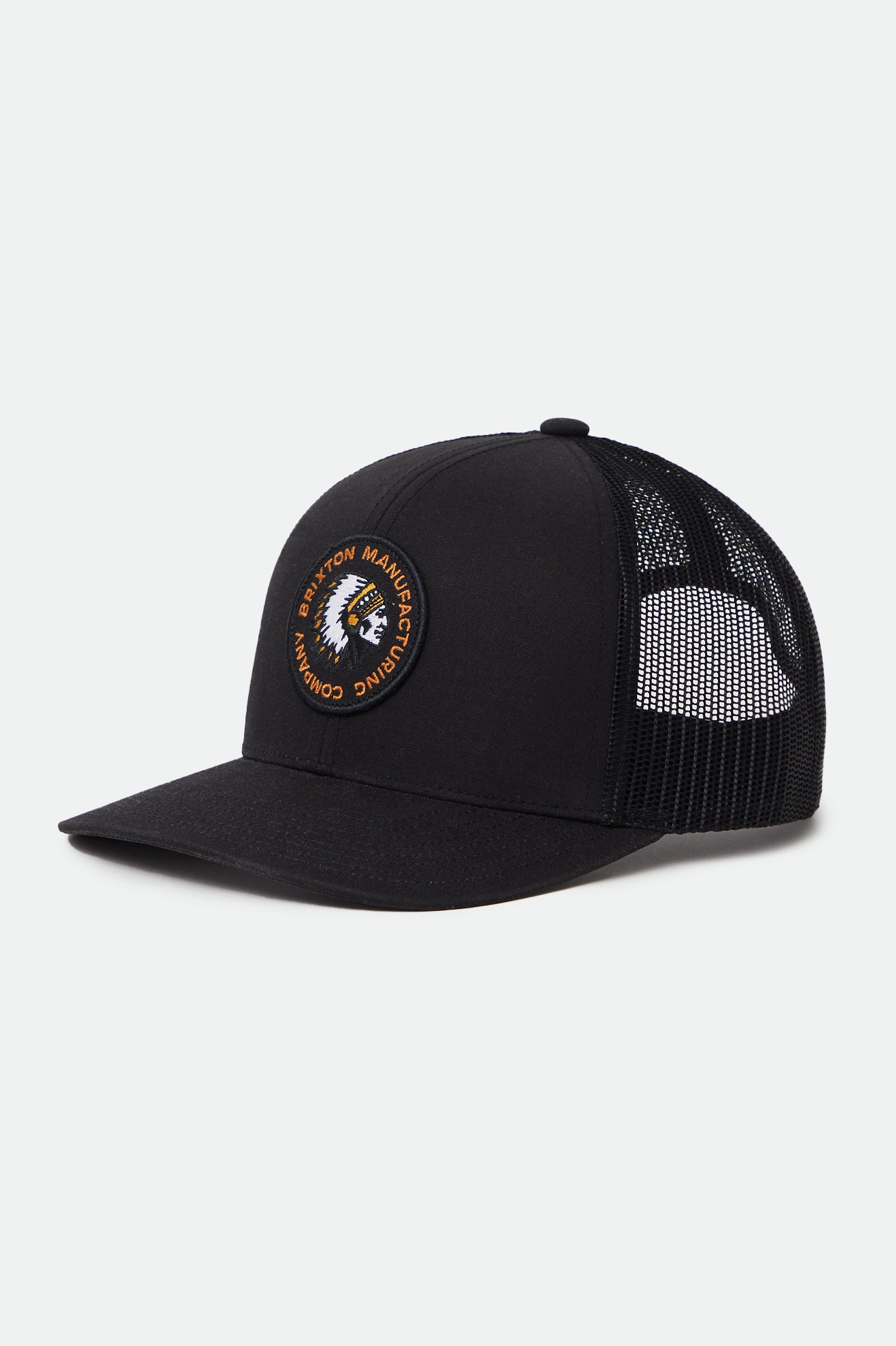 Brixton Rival Stamp NetPlus MP Trucker Hat Caps Heren Zwart | 360957IMQ