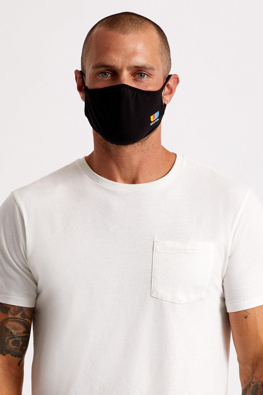 Brixton Tee Masker Unisex Zwart | 120687CHE