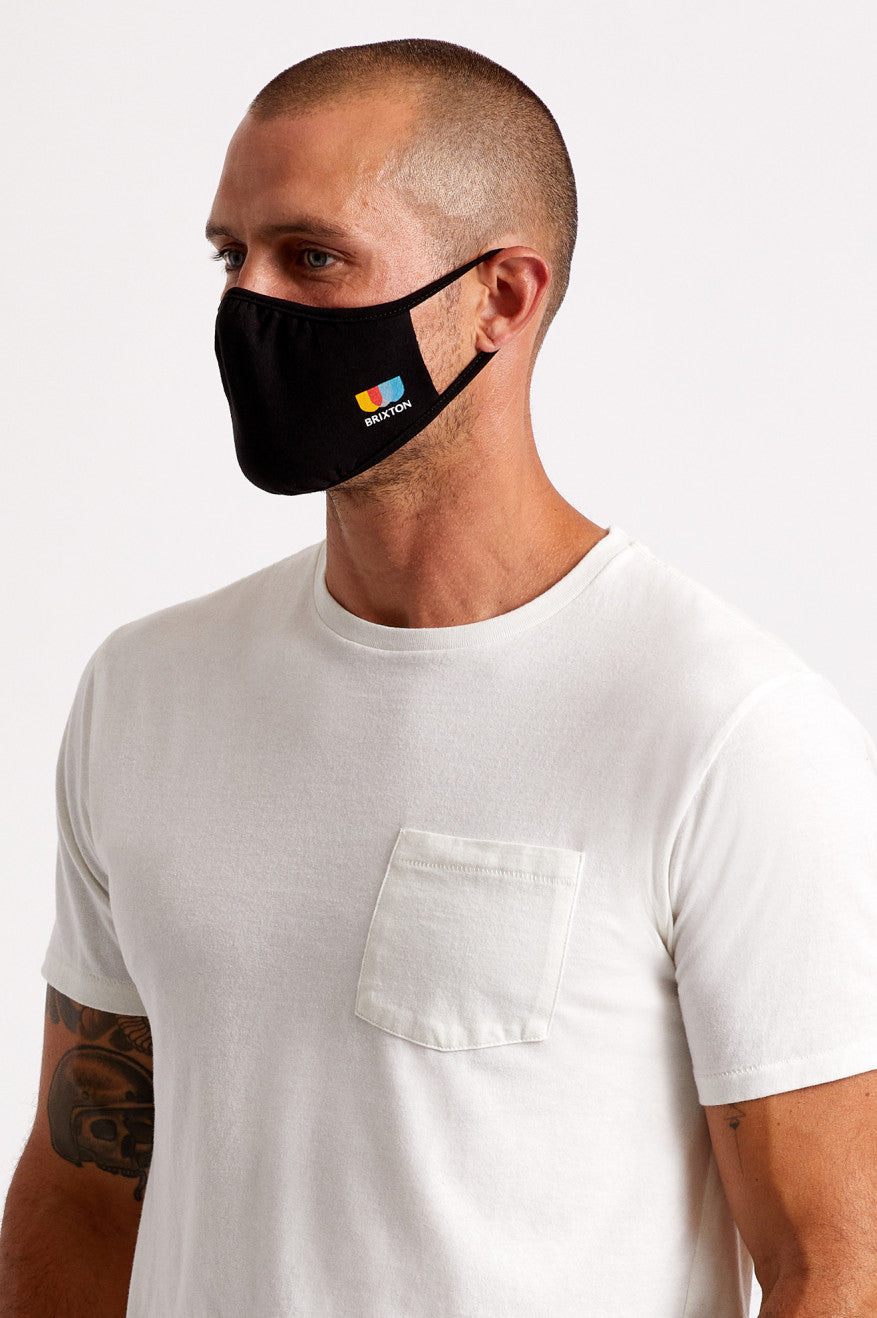 Brixton Tee Masker Unisex Zwart | 120687CHE