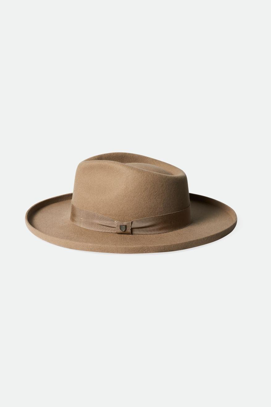 Brixton Victoria Felt Fedora Fedoras Dames Bruin | 065973LVO