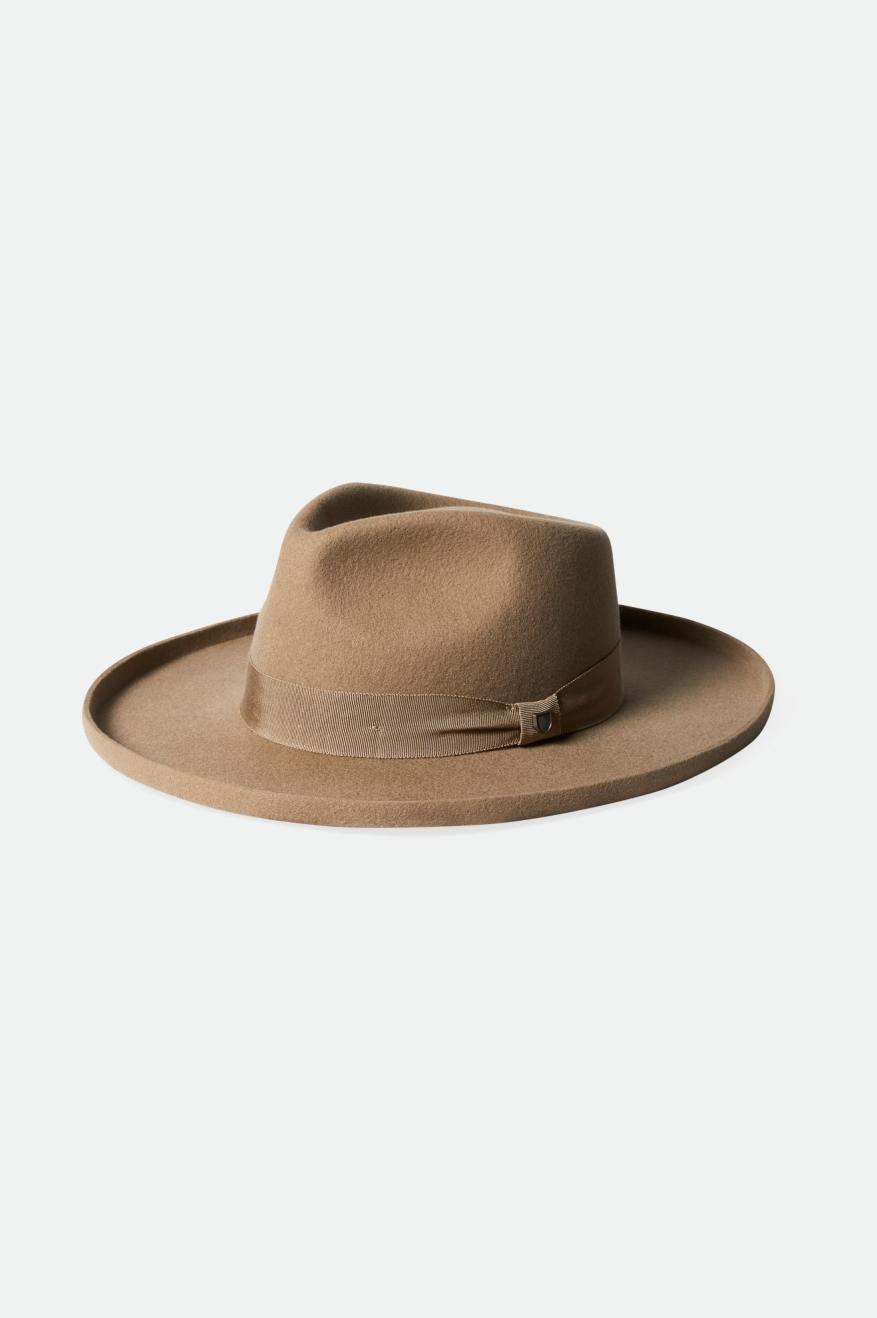 Brixton Victoria Felt Fedora Fedoras Dames Bruin | 065973LVO