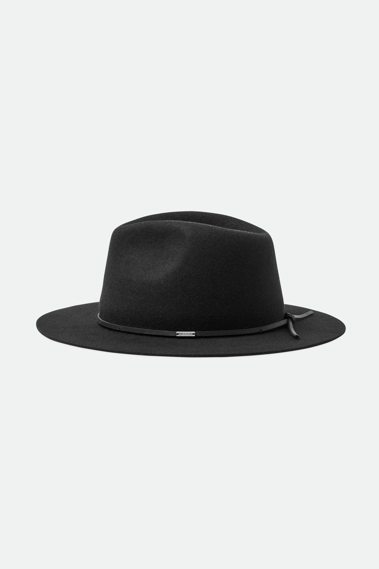 Brixton Wesley Fedora Fedoras Dames Zwart | 258179NKM