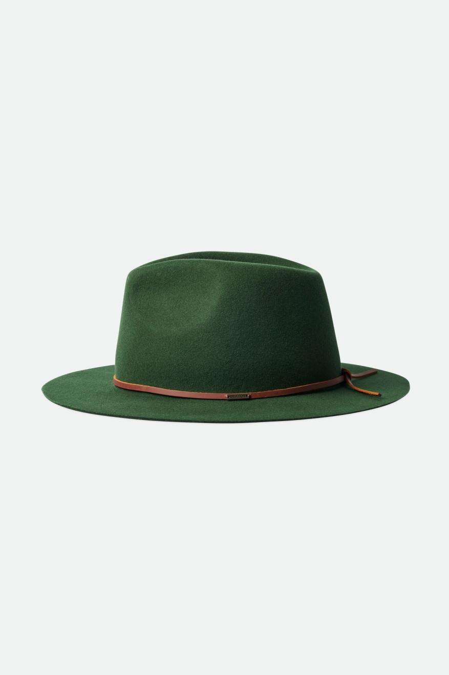 Brixton Wesley Packable Fedora Fedoras Dames Groen | 603728CEX