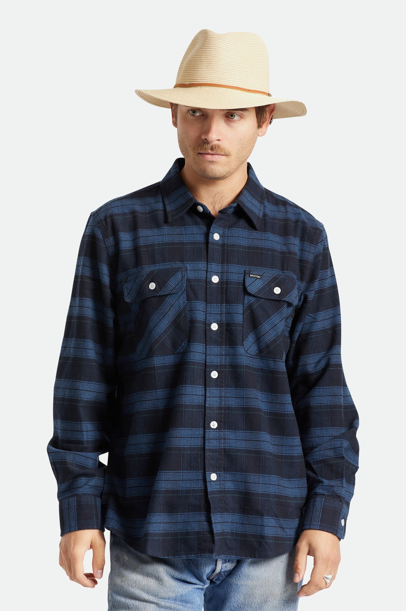 Brixton Wesley Packable Fedora Hoeden Heren Bruin | 276158QMW