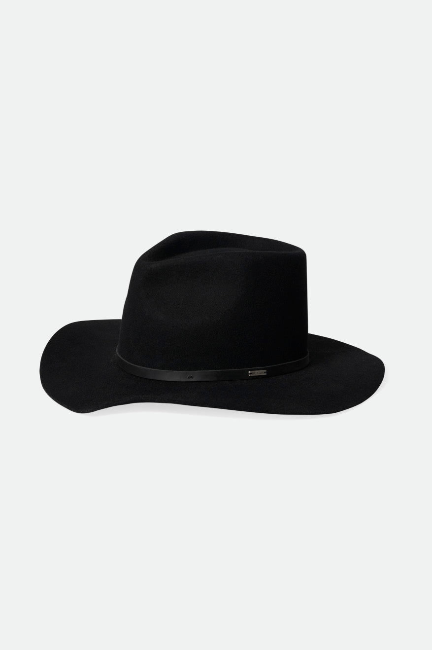 Brixton Whiskey River Cowboy Hat Hoeden Dames Zwart | 703294ZLK