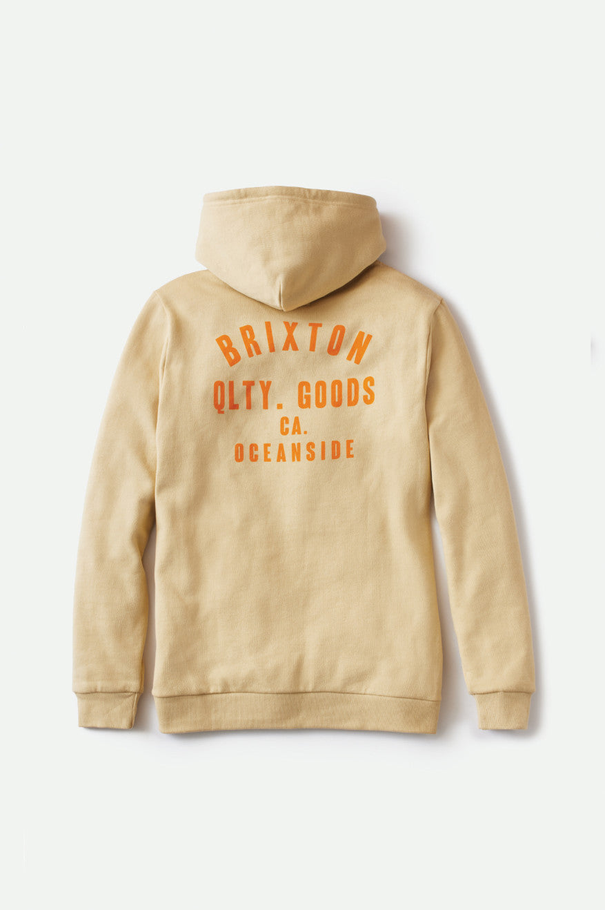 Brixton Woodburn Oceanside Fleece Hoodie Heren Oranje | 073281QED